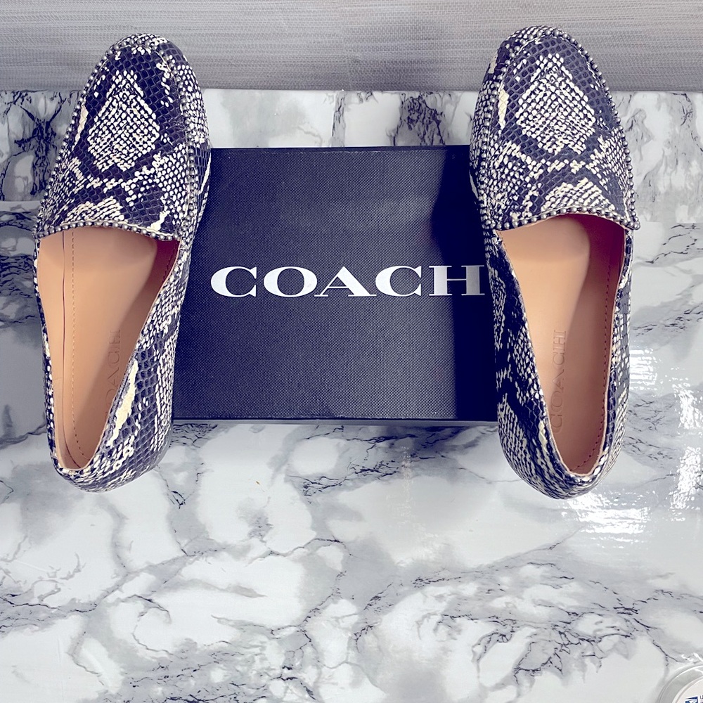 Coach leather loafer